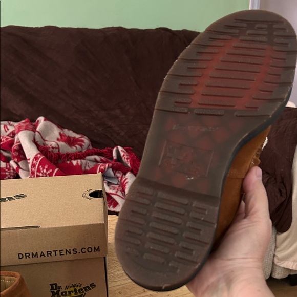 Dr. Martens Brown and White Flats - Picture 3 of 6